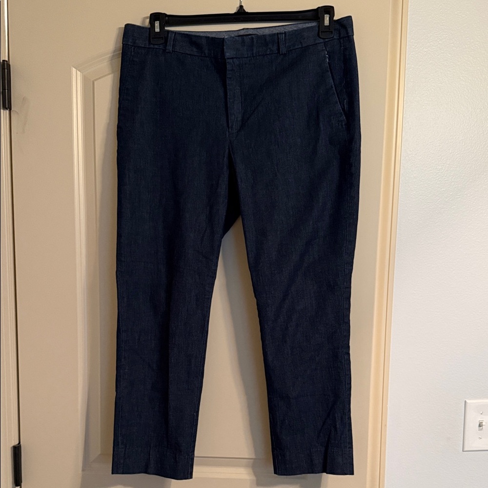Banana Republic Women's Dark Blue Cropped Jeans